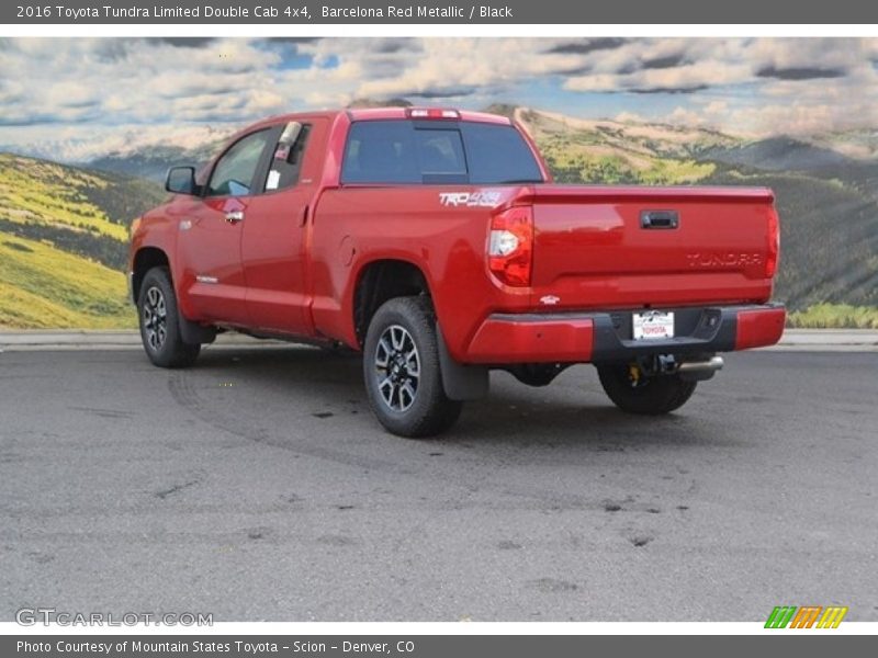 Barcelona Red Metallic / Black 2016 Toyota Tundra Limited Double Cab 4x4