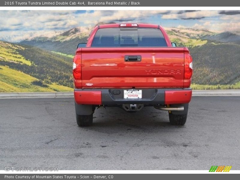 Barcelona Red Metallic / Black 2016 Toyota Tundra Limited Double Cab 4x4