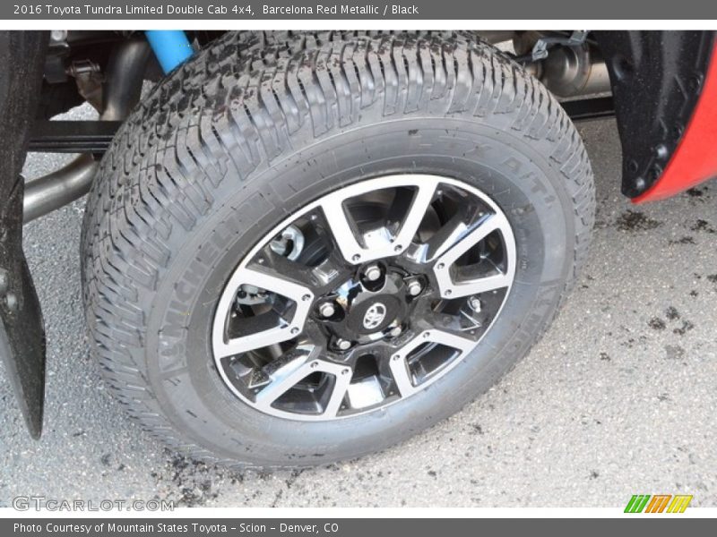 Barcelona Red Metallic / Black 2016 Toyota Tundra Limited Double Cab 4x4