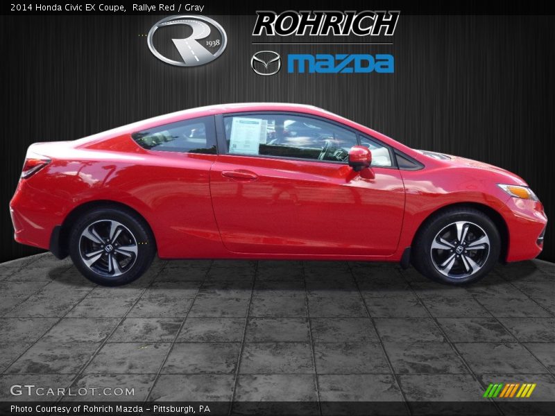 Rallye Red / Gray 2014 Honda Civic EX Coupe