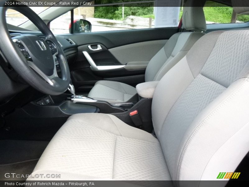 Rallye Red / Gray 2014 Honda Civic EX Coupe