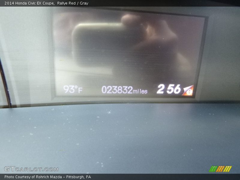 Rallye Red / Gray 2014 Honda Civic EX Coupe