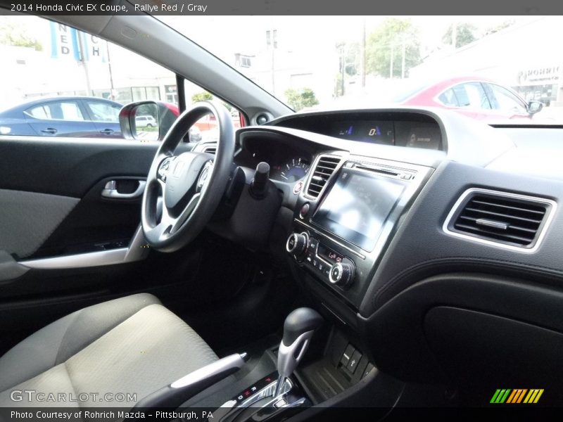 Rallye Red / Gray 2014 Honda Civic EX Coupe
