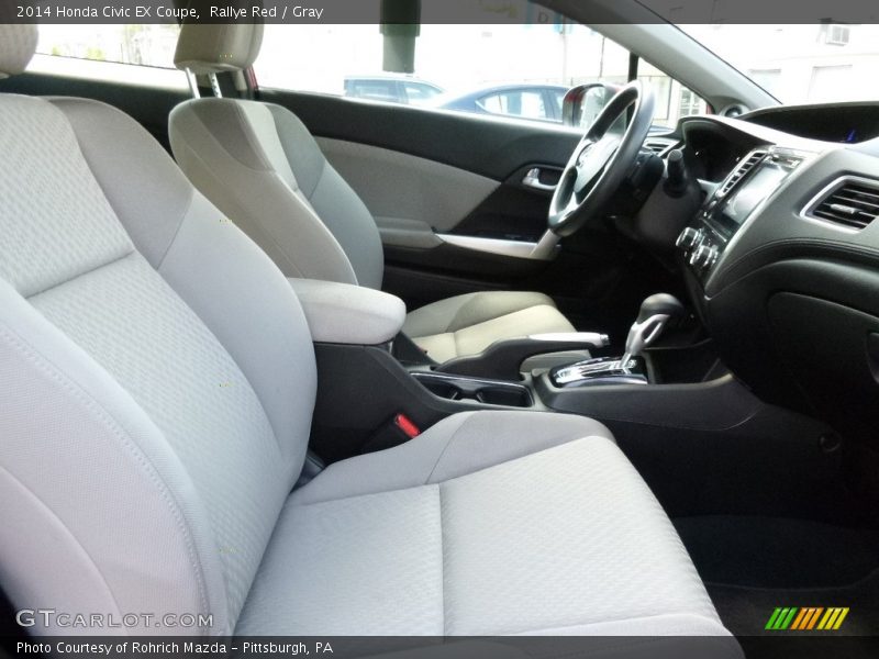 Rallye Red / Gray 2014 Honda Civic EX Coupe