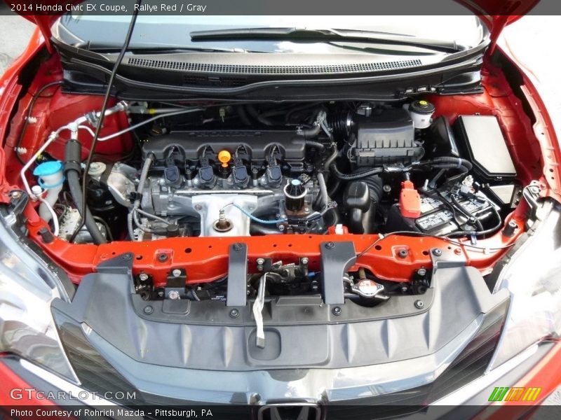 Rallye Red / Gray 2014 Honda Civic EX Coupe