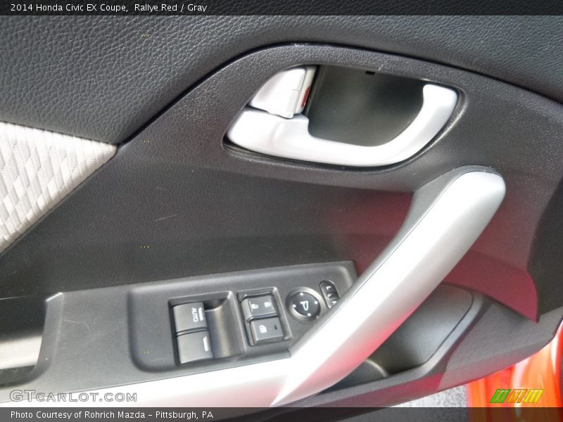 Rallye Red / Gray 2014 Honda Civic EX Coupe