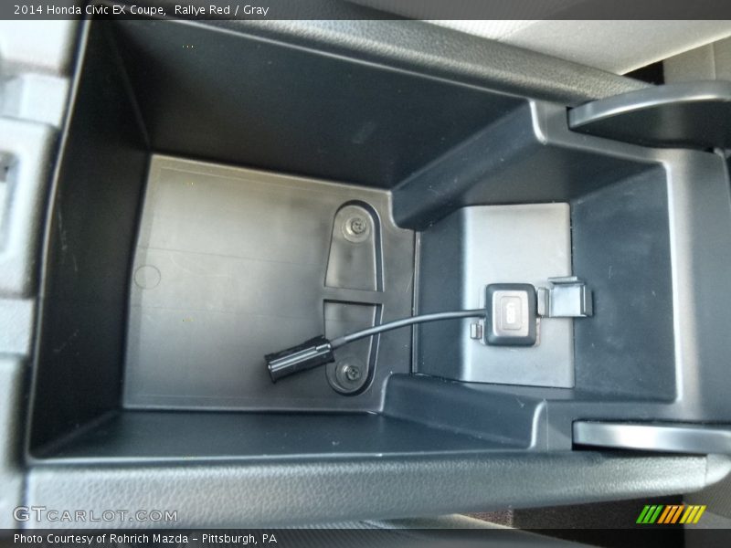 Rallye Red / Gray 2014 Honda Civic EX Coupe