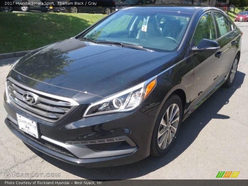 Phantom Black / Gray 2017 Hyundai Sonata Sport