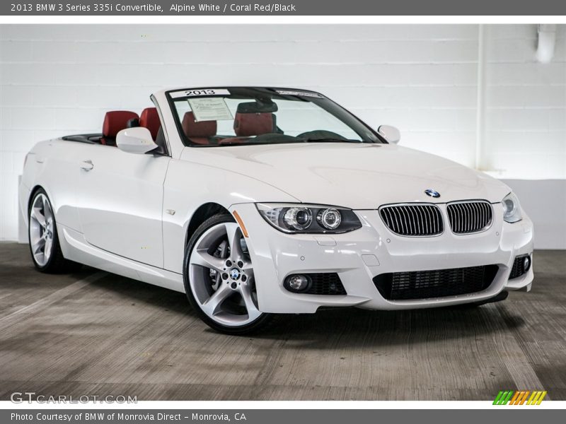 Alpine White / Coral Red/Black 2013 BMW 3 Series 335i Convertible