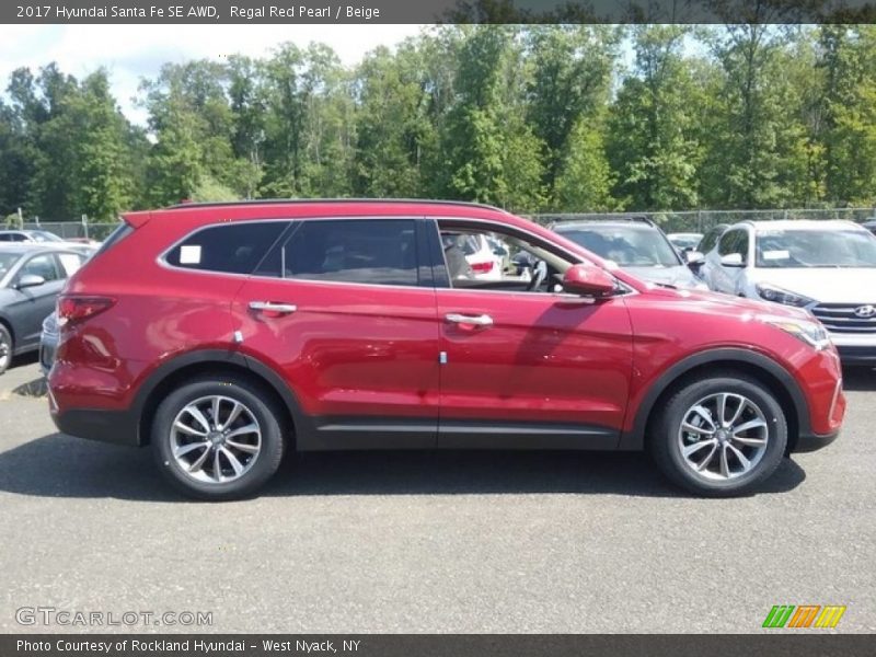  2017 Santa Fe SE AWD Regal Red Pearl