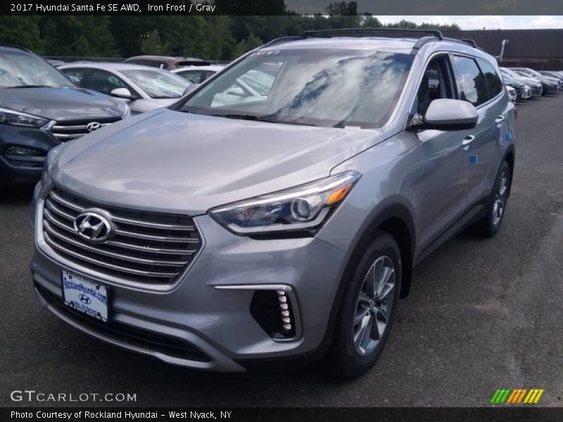 Iron Frost / Gray 2017 Hyundai Santa Fe SE AWD