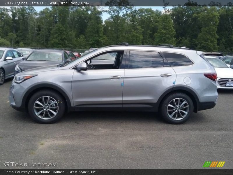 Iron Frost / Gray 2017 Hyundai Santa Fe SE AWD