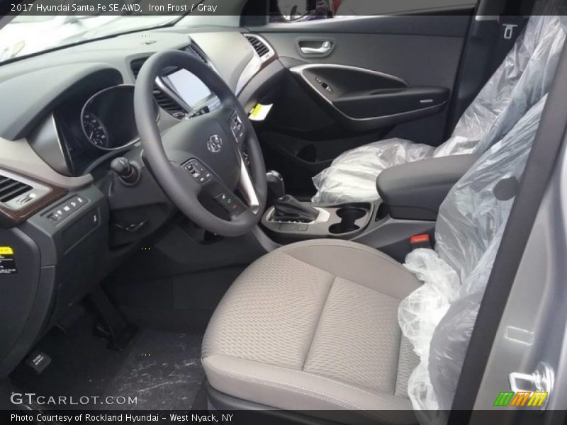 Iron Frost / Gray 2017 Hyundai Santa Fe SE AWD