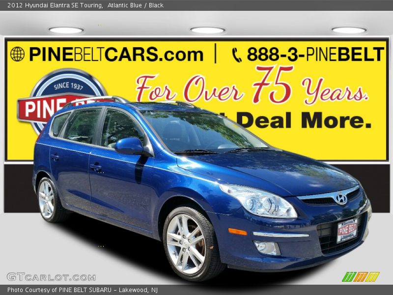 Atlantic Blue / Black 2012 Hyundai Elantra SE Touring