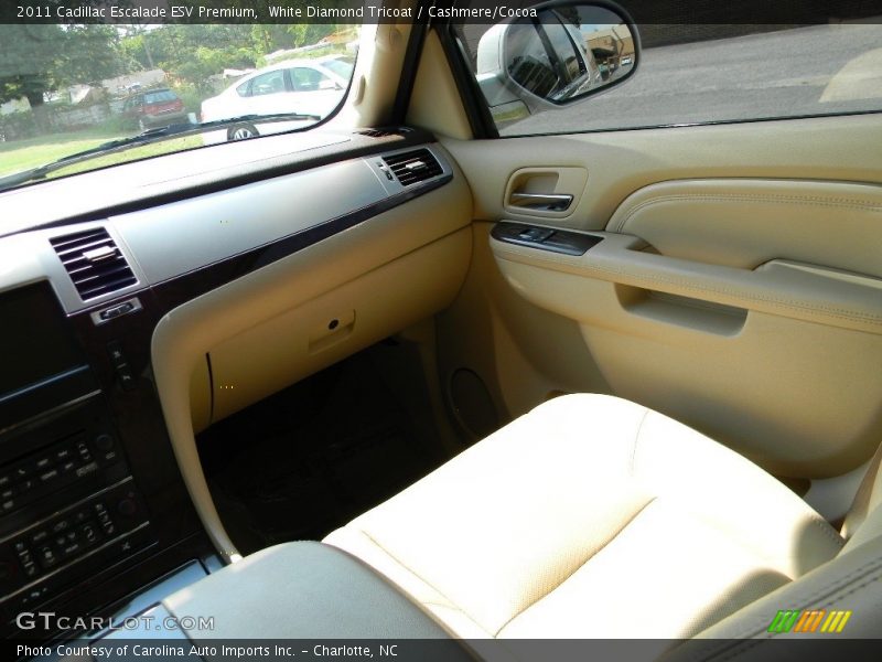 White Diamond Tricoat / Cashmere/Cocoa 2011 Cadillac Escalade ESV Premium