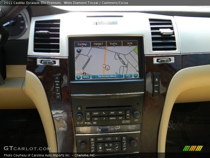 White Diamond Tricoat / Cashmere/Cocoa 2011 Cadillac Escalade ESV Premium