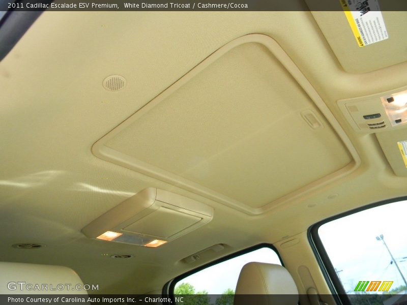 White Diamond Tricoat / Cashmere/Cocoa 2011 Cadillac Escalade ESV Premium