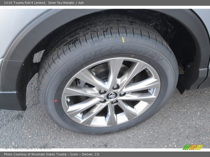 Silver Sky Metallic / Ash 2016 Toyota RAV4 Limited