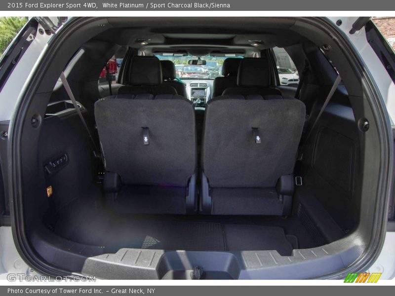 White Platinum / Sport Charcoal Black/Sienna 2015 Ford Explorer Sport 4WD