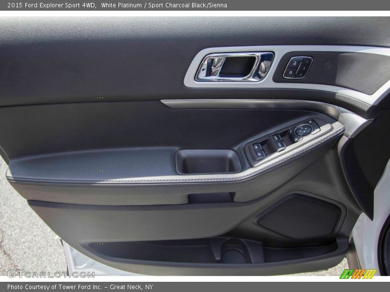 White Platinum / Sport Charcoal Black/Sienna 2015 Ford Explorer Sport 4WD