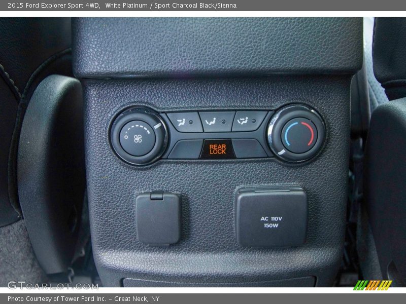 White Platinum / Sport Charcoal Black/Sienna 2015 Ford Explorer Sport 4WD
