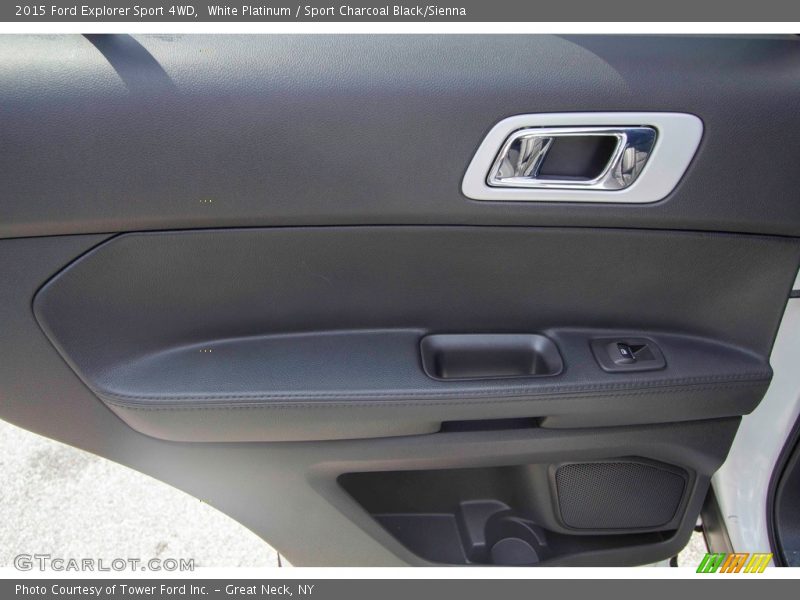 White Platinum / Sport Charcoal Black/Sienna 2015 Ford Explorer Sport 4WD