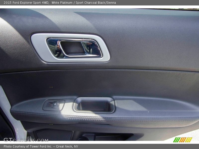 White Platinum / Sport Charcoal Black/Sienna 2015 Ford Explorer Sport 4WD