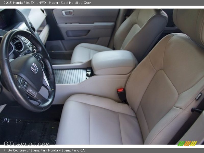 Modern Steel Metallic / Gray 2015 Honda Pilot EX-L 4WD