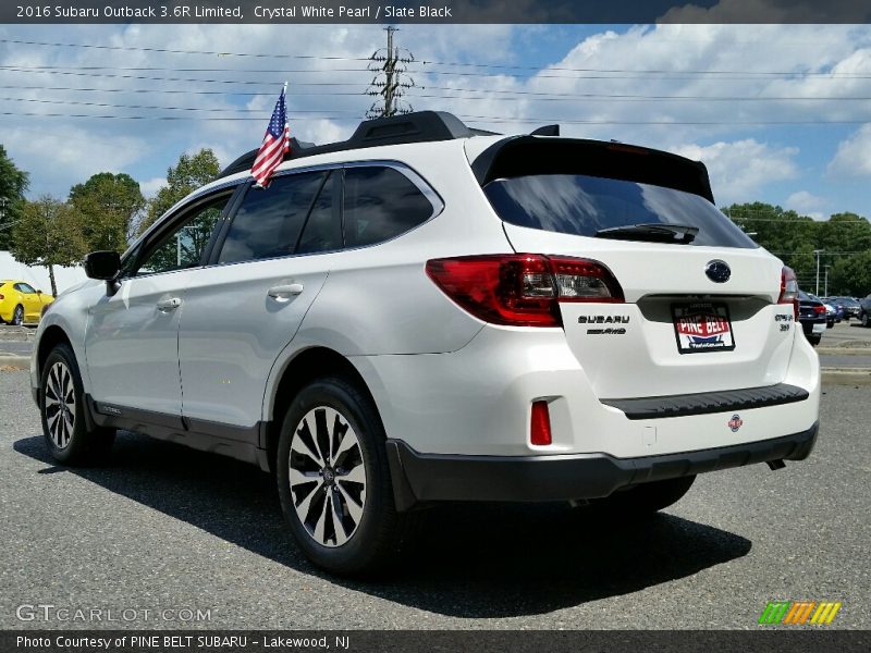 Crystal White Pearl / Slate Black 2016 Subaru Outback 3.6R Limited