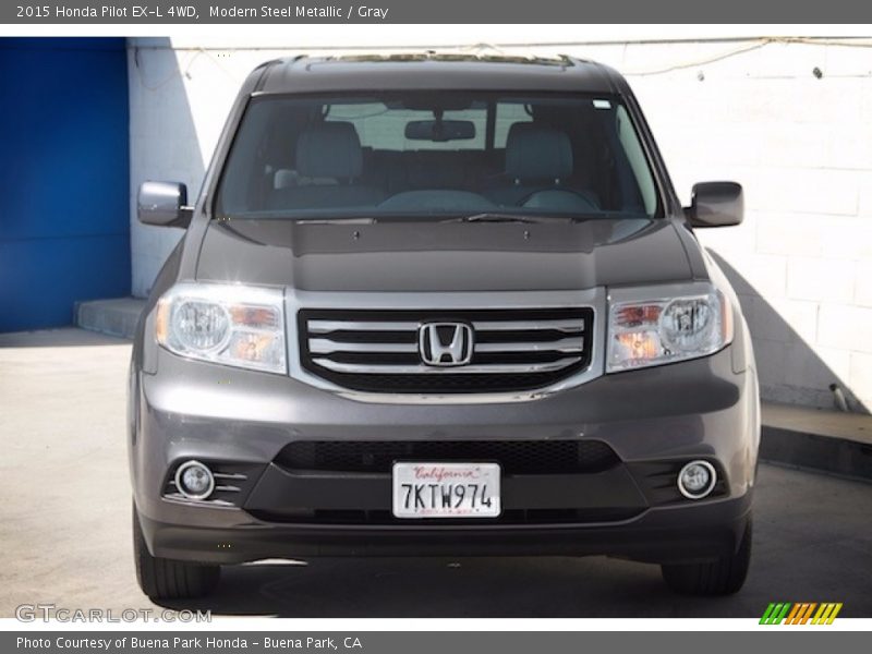 Modern Steel Metallic / Gray 2015 Honda Pilot EX-L 4WD