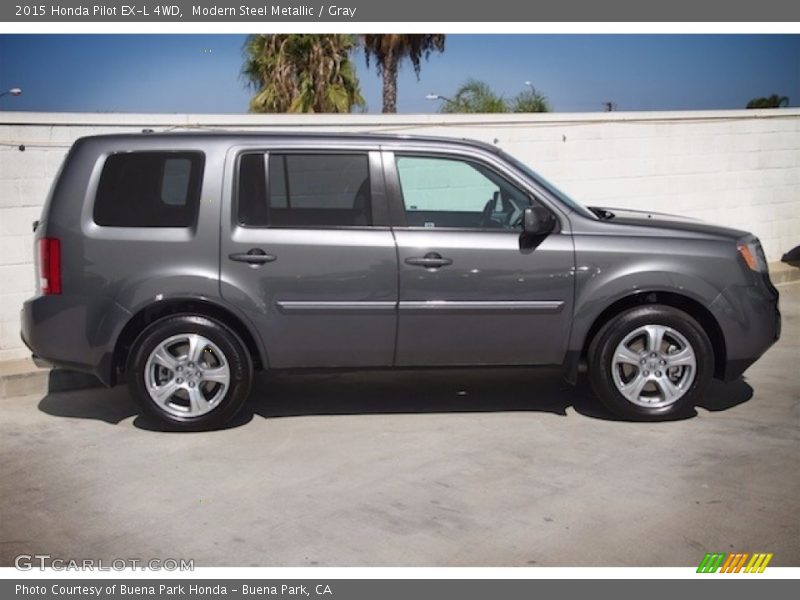 Modern Steel Metallic / Gray 2015 Honda Pilot EX-L 4WD