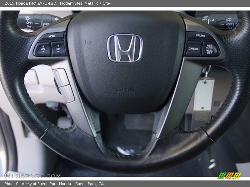Modern Steel Metallic / Gray 2015 Honda Pilot EX-L 4WD