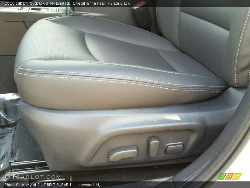 Crystal White Pearl / Slate Black 2016 Subaru Outback 3.6R Limited
