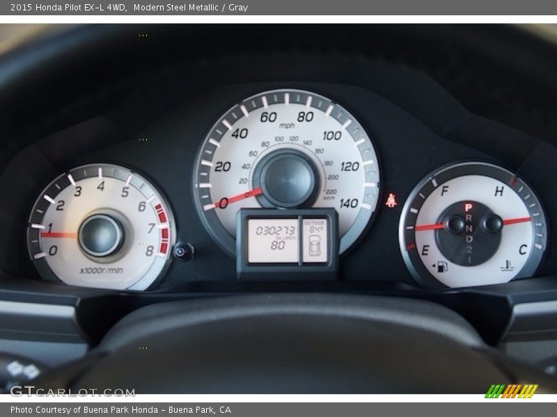 Modern Steel Metallic / Gray 2015 Honda Pilot EX-L 4WD