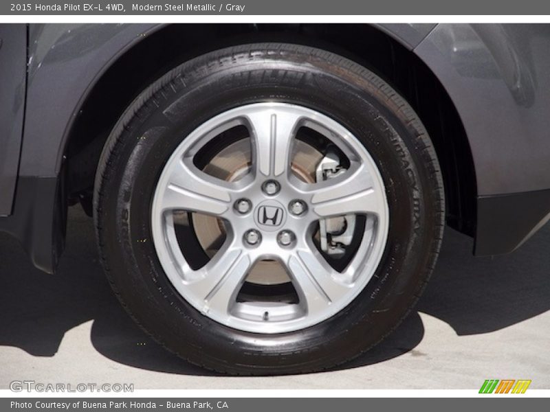 Modern Steel Metallic / Gray 2015 Honda Pilot EX-L 4WD