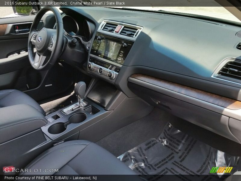 Crystal White Pearl / Slate Black 2016 Subaru Outback 3.6R Limited