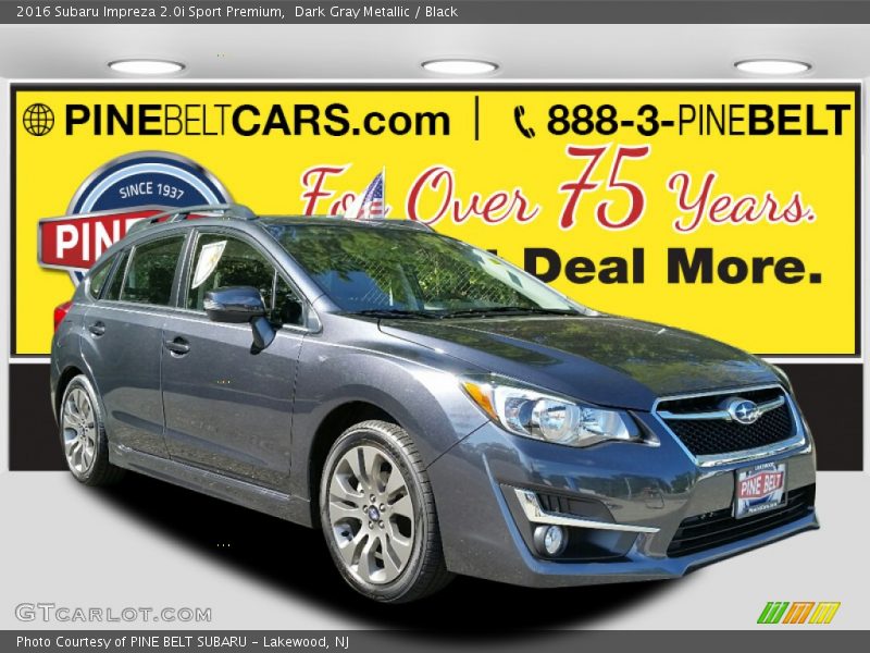 Dark Gray Metallic / Black 2016 Subaru Impreza 2.0i Sport Premium