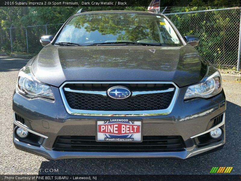 Dark Gray Metallic / Black 2016 Subaru Impreza 2.0i Sport Premium