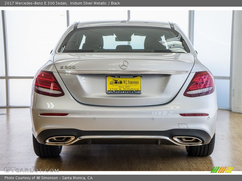 Iridium Silver Metallic / Black 2017 Mercedes-Benz E 300 Sedan