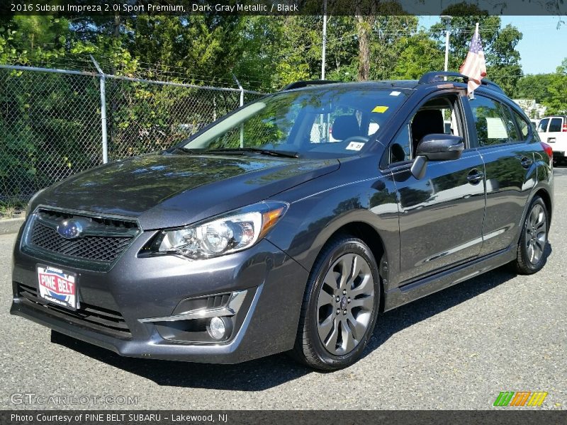 Dark Gray Metallic / Black 2016 Subaru Impreza 2.0i Sport Premium