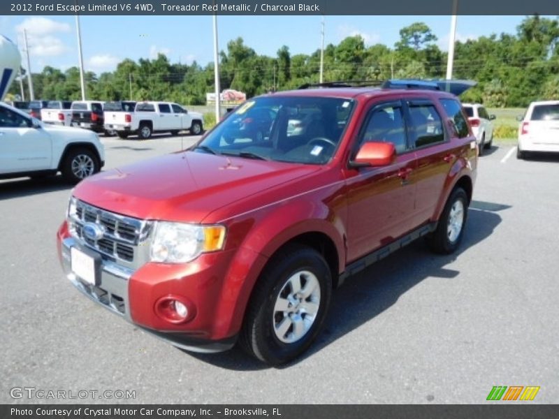 Toreador Red Metallic / Charcoal Black 2012 Ford Escape Limited V6 4WD