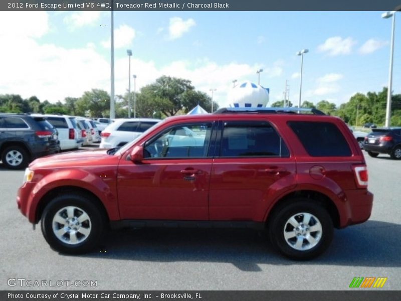 Toreador Red Metallic / Charcoal Black 2012 Ford Escape Limited V6 4WD