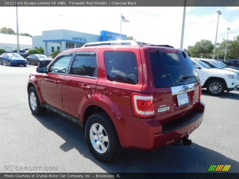 Toreador Red Metallic / Charcoal Black 2012 Ford Escape Limited V6 4WD