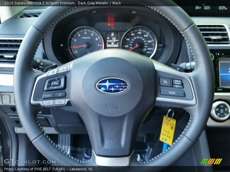 Dark Gray Metallic / Black 2016 Subaru Impreza 2.0i Sport Premium