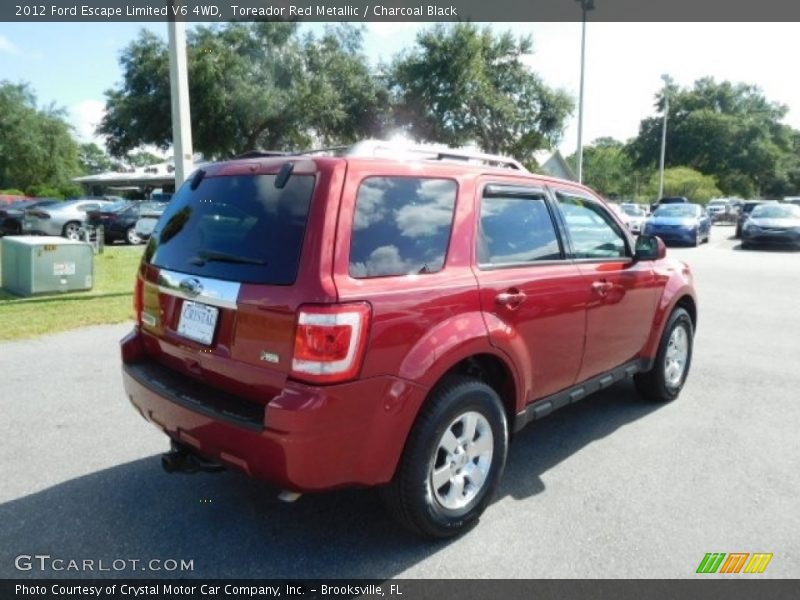 Toreador Red Metallic / Charcoal Black 2012 Ford Escape Limited V6 4WD
