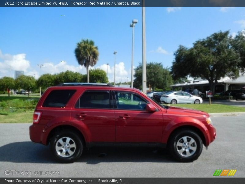 Toreador Red Metallic / Charcoal Black 2012 Ford Escape Limited V6 4WD