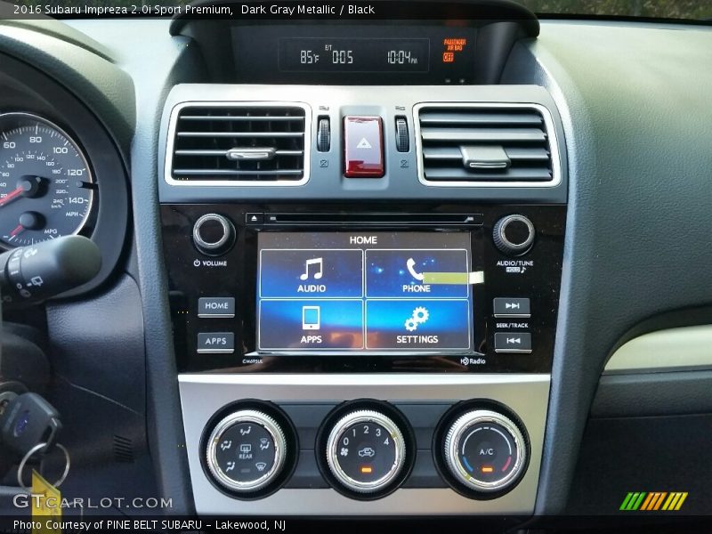 Dark Gray Metallic / Black 2016 Subaru Impreza 2.0i Sport Premium