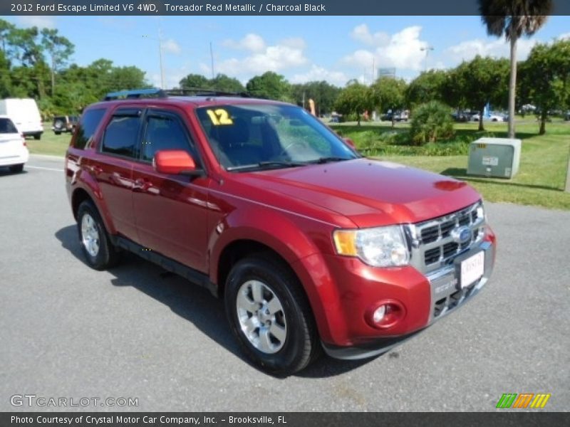 Toreador Red Metallic / Charcoal Black 2012 Ford Escape Limited V6 4WD
