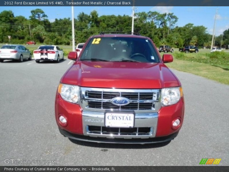 Toreador Red Metallic / Charcoal Black 2012 Ford Escape Limited V6 4WD