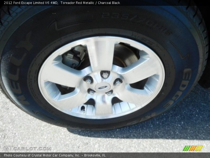 Toreador Red Metallic / Charcoal Black 2012 Ford Escape Limited V6 4WD